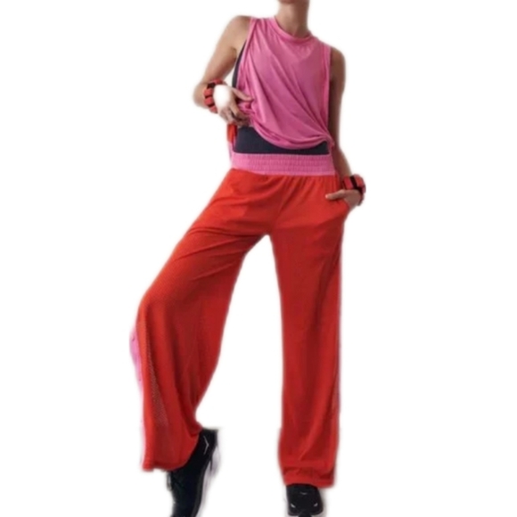 FP Movement by Free People Pants - FP Movement by Free People Nothing But Net Sweat Set Flambe Combo